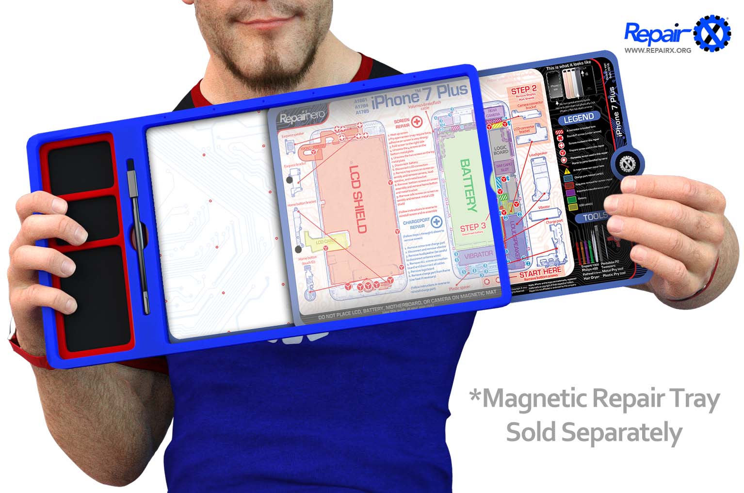 iPhone 7 Plus Magnetic Screw Mat for Professionals – Repairs Universe
